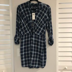 NWT A&F plaid dress in size L